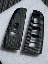 2003-2007 GMC Denali Tahoe Suburban Silverado  Carbon window Trim Bezel Switch