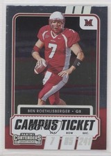 2021 Panini Contenders Draft Picks Campus Ticket Ben Roethlisberger #12 ht1