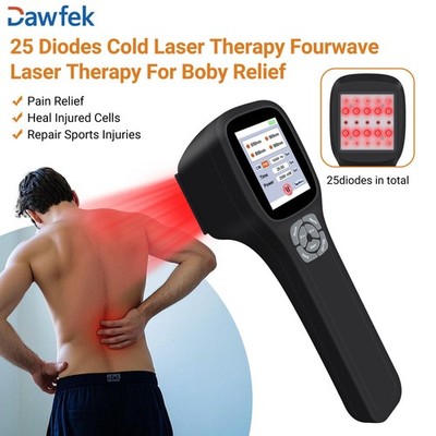 25 Diodes Red & Near-Infrared Light Laser Treatment Human Chronic Back Pain