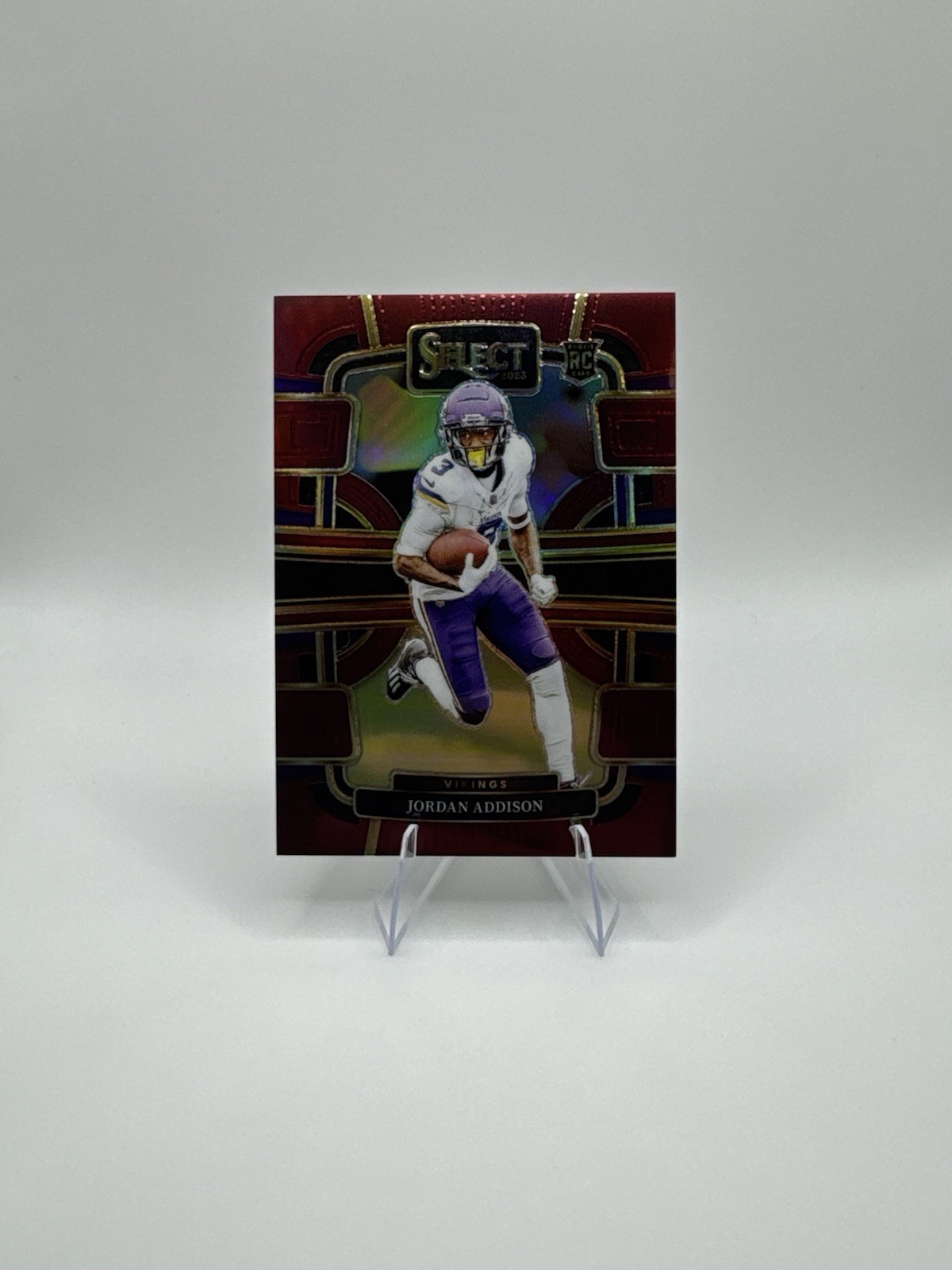 2023 Panini Select - Concourse Jordan Addison #66 Maroon Prizm /149 (RC) GEM!