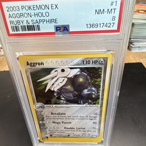 Aggron graded PSA 8 for sale on eBay
