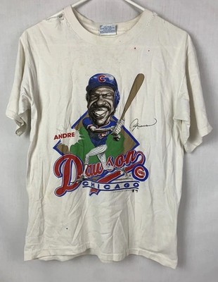 Vintage Chicago Cubs T Shirt Andre Dawson Caricature  AN46175