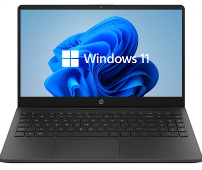 NUEVO HP con Microsoft Office Completo, Windows 11 15.6" HD Laptop 128GB SSD GRATIS 32G