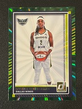 Myisha Hines-Allen 2025 WNBA Donruss Green Laser Wings