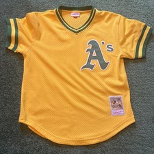 Mitchell & Ness MLB Oakland Athletics BP Jersey - 1984 Rickey Henderson -  M/40