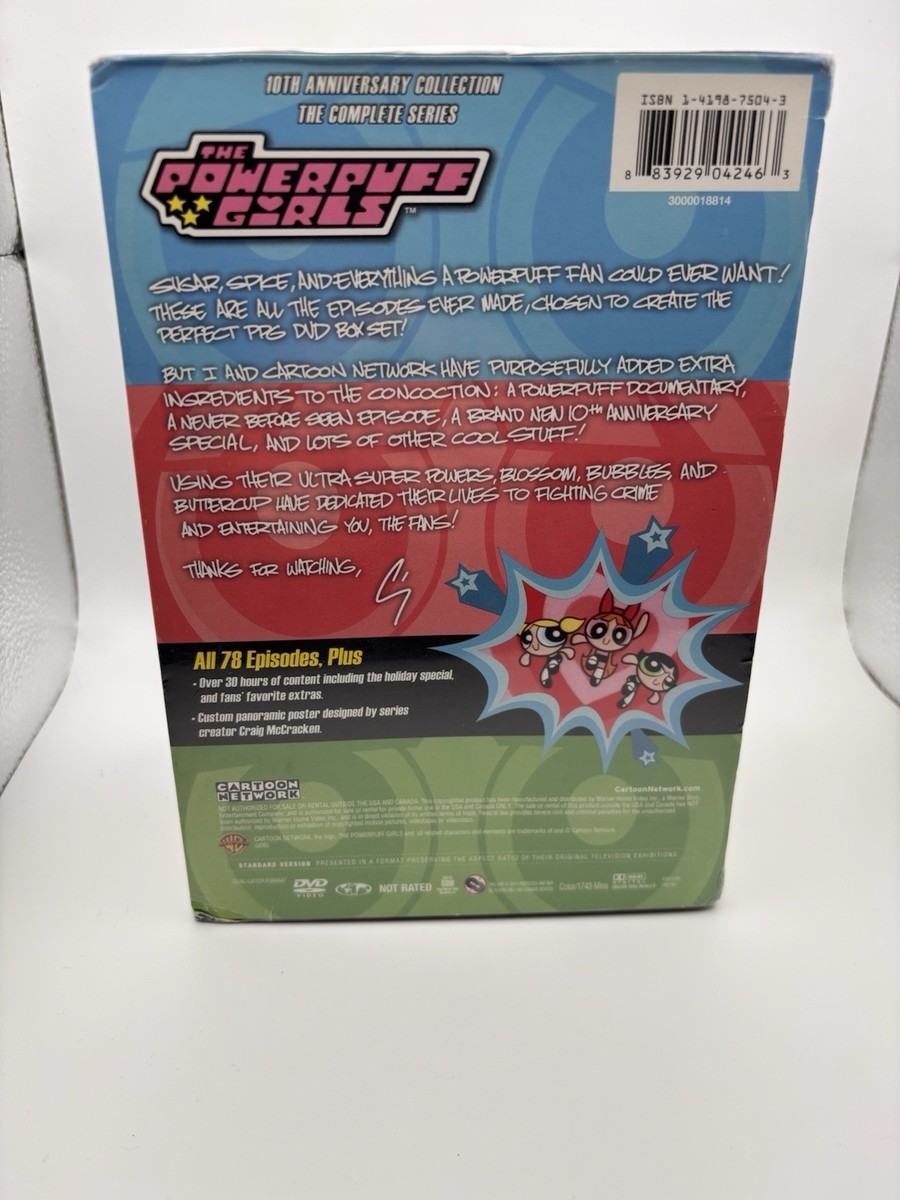 Powerpuff Girls Anniversary (DVD, 2008, 5-Disc Set) for sale