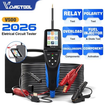 VDIAGTOOL V500 Power Probe Car Circuit Analyzer 9V-30V Fuel Injector Tester 