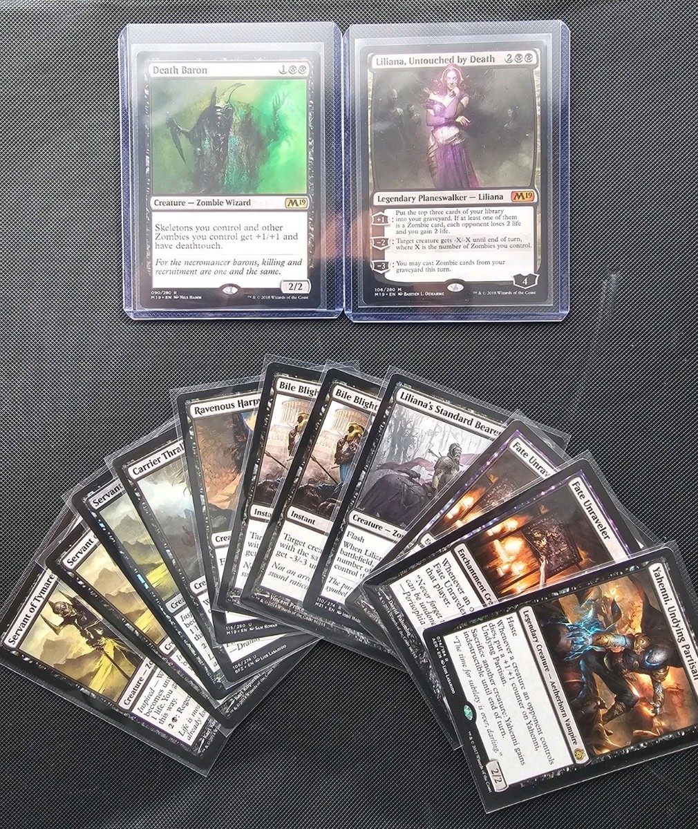 mtg zombie tribal cards MTG Commander Lot - Black Zombie Tribal