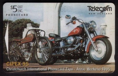 Harley Davidson Motorcycles 1995 CIPEX Show Card (XF) Telefonkarte (Gebraucht)