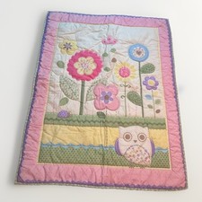 Bedding CIRCO Baby Quilt Comforter Blanket Flowers With Owl 1001