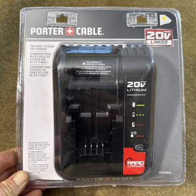 #ad Porter Cable PCC692L 20V MAX Lithium Battery Charger New Factory Sealed $30.00