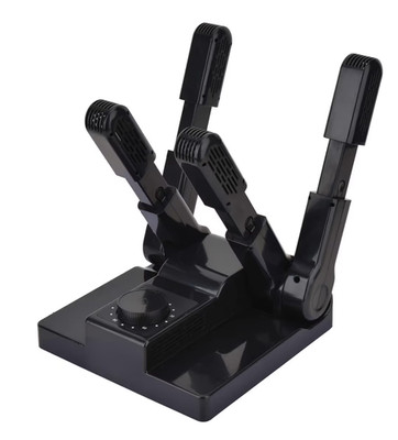ADJASO Elektrischer Schuhtrockner 4 Armig 2 Paar Faltbar Gestell Timer Handschuhe