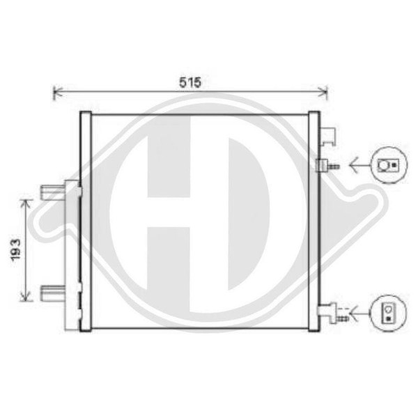 Kondensator Klimaanlage Diederichs DCC1886 Diederichs Climate FüR Chevrolet-image