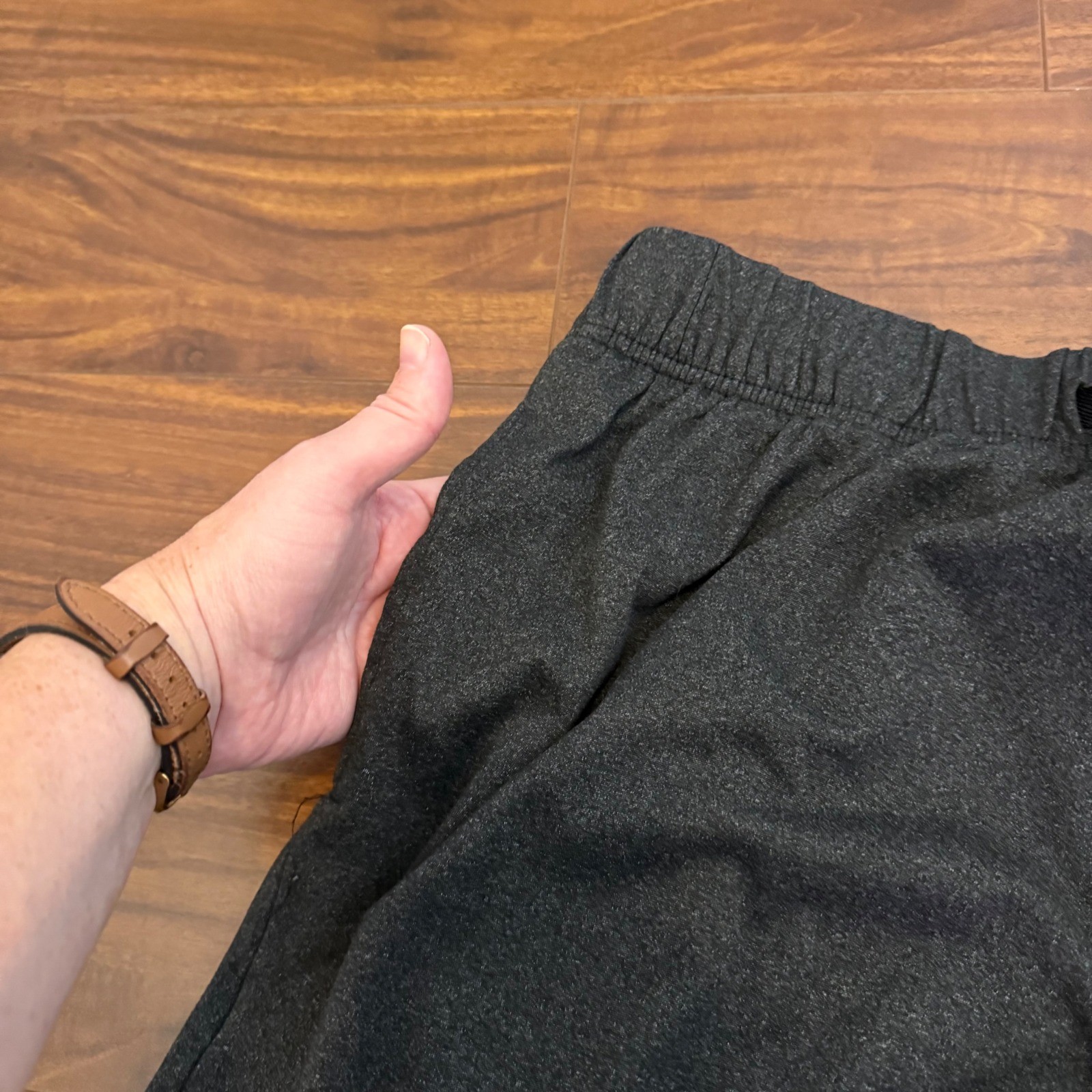 True Religion Men Athletic Shorts Black Heather Drawstring Waist Size M 32/34 thumbnail 7