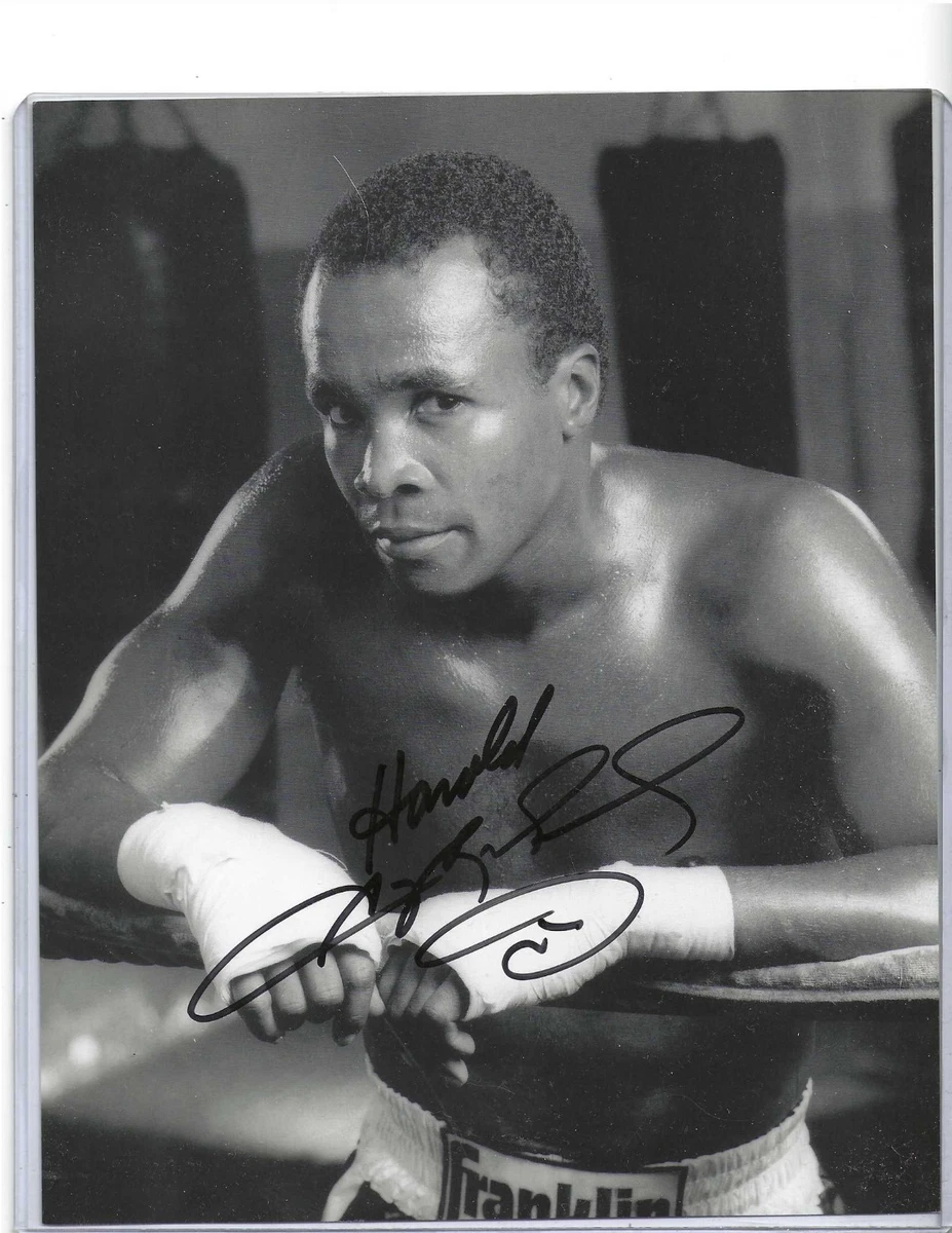 Boxing Autographed Photos Sugar Ray Leonard for sale | eBay