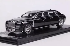 SmallCarArt 1/64 Rolls-Royce Phantom VIII Mansory Ewb Black Diecast car Model