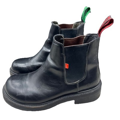 Vintage Kickers Kick Hi Leather Boots Men s Size 10.5 E Wide Black RARE 36100