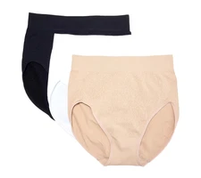 Breezies~Set of 3~Cooling Comfort Hi-Cut Briefs~2X~Basic~A673205  11619