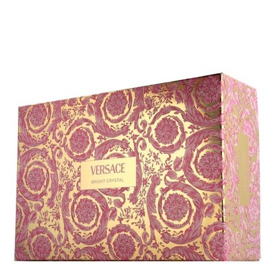 Versace Bright Crystal - 90 ml EdT Set mit 2x Pflege