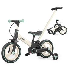 JMMD Toddler Bike with Push Handle for Kids 18-60 Months 6 in 1 Foldable Push...