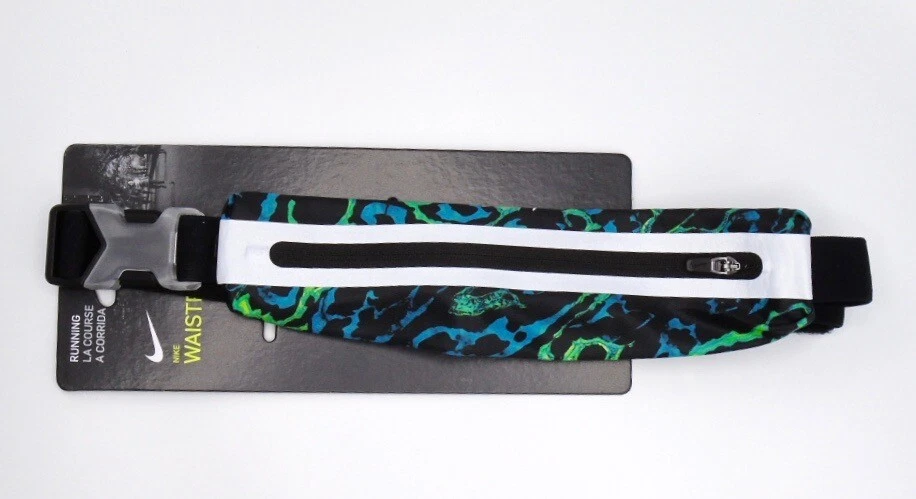 Nike Slim Waistpack Fanny Pack Adult Unisex Printed Cerulean Black Silver