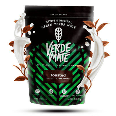 Mate Tee Geröstet Verde Mate Toasted Yerba Mate Brasilianischer ohne Rauch 500 g