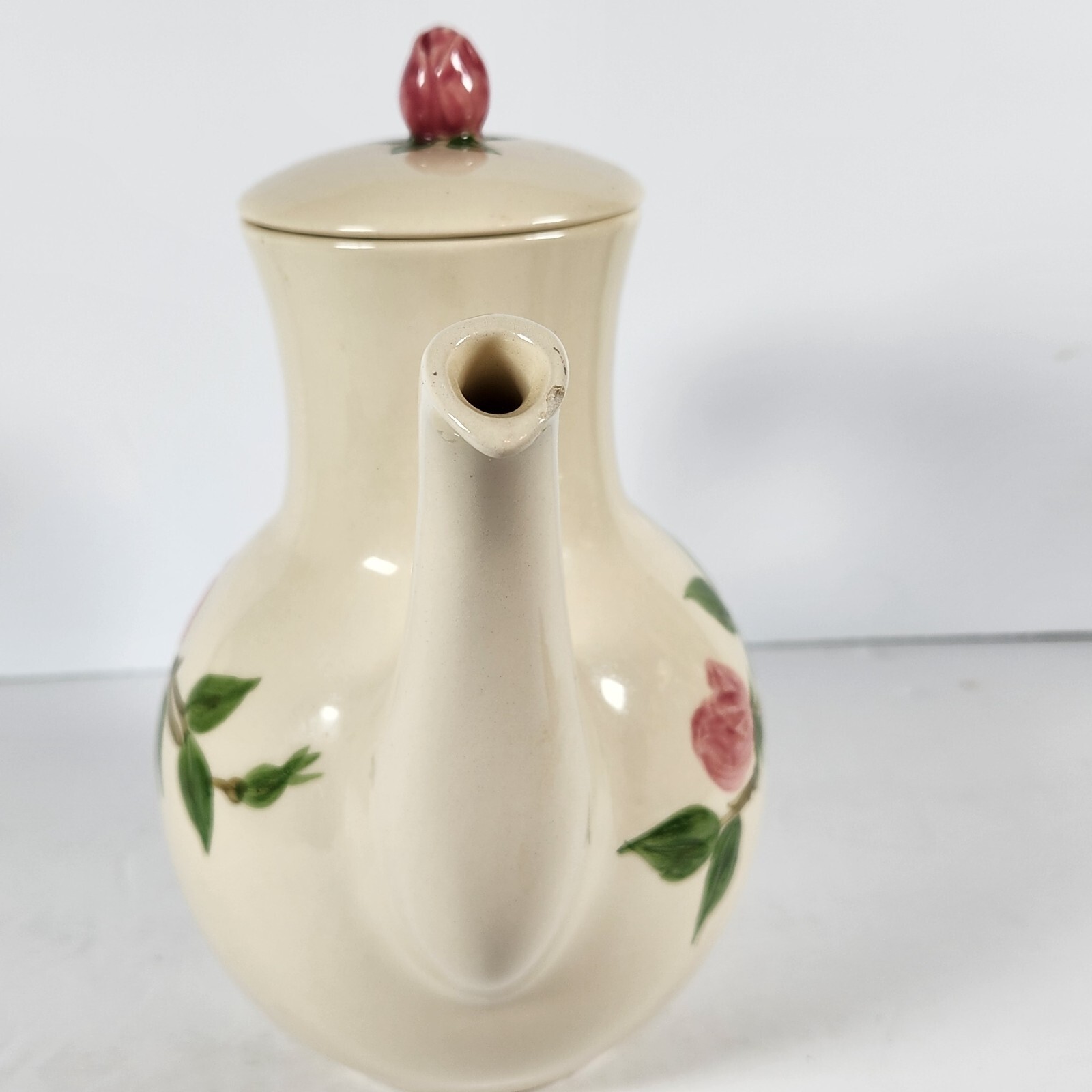 Vintage Franciscan Desert Rose Coffee Pot & Lid 8.75" Tall As Is eBay