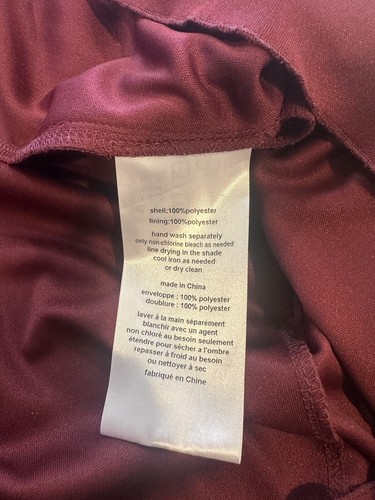 Abito formale donna senza maniche bordeaux David’s bridal celebre taglie forti 20 nuovo - Foto 8 di 8