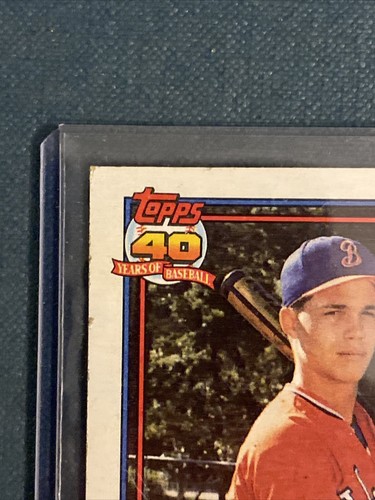 1991 Topps Chipper Jones #333 Pink Blob Error Rookie RC Card - Picture 2 of 24
