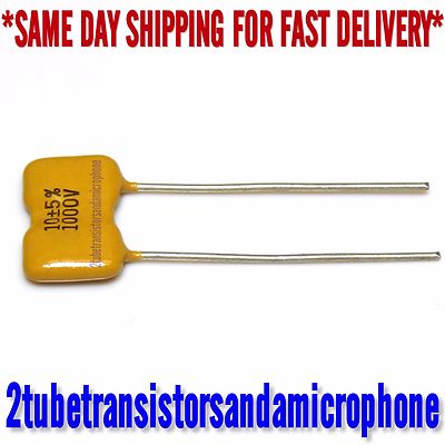 10pf 1kv MICA CAP NEEDED FOR NEUTRALIZING USA 6JS6 TUBE FT-101 B E EE - Foto 6