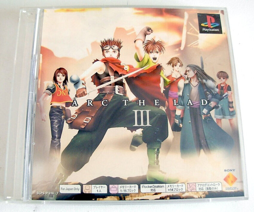 ARC THE LAD 3 III (NTSC/J) Playstation PS1 PS ONE (JAPANESE) jeu / game -d56