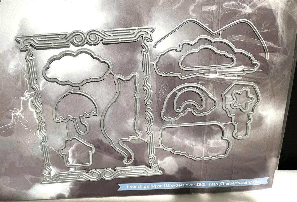 My Hero Arts Kit Montlhy FEBRERO 2017 Ventana de Primavera Día Lluvioso Estampillas de Goma Troquel Foto 2 de 2