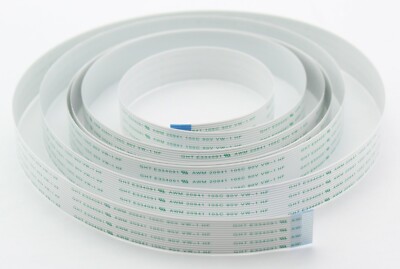 Camera Flex Cable Ribbon FFC 2m White w/ Green Text 90V 105C for Raspberry Pi