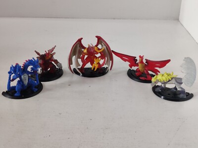 Bakugan Battle Brawlers Collectors Figure Set Of 5 Dragonoid Lumagrowl Hydranoid
