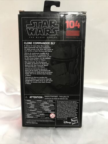 Star Wars Black Series Clone Commander Bly New Damaged Box Only - Picture 2 of 3