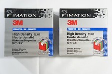 2 Box Imation 3M High Density DS,HD 3.5" IBM Formatted 1.44 MB Diskettes 10 Pack