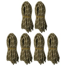 6 pairs 5mm Thick Heavy duty Round Hiking Work Boot Shoe laces Military Strings
