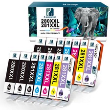 PGI-280XXL CLI-281XXL Ink Tanks for use with Canon TR8620 TR8620A TR8622 w/ chip