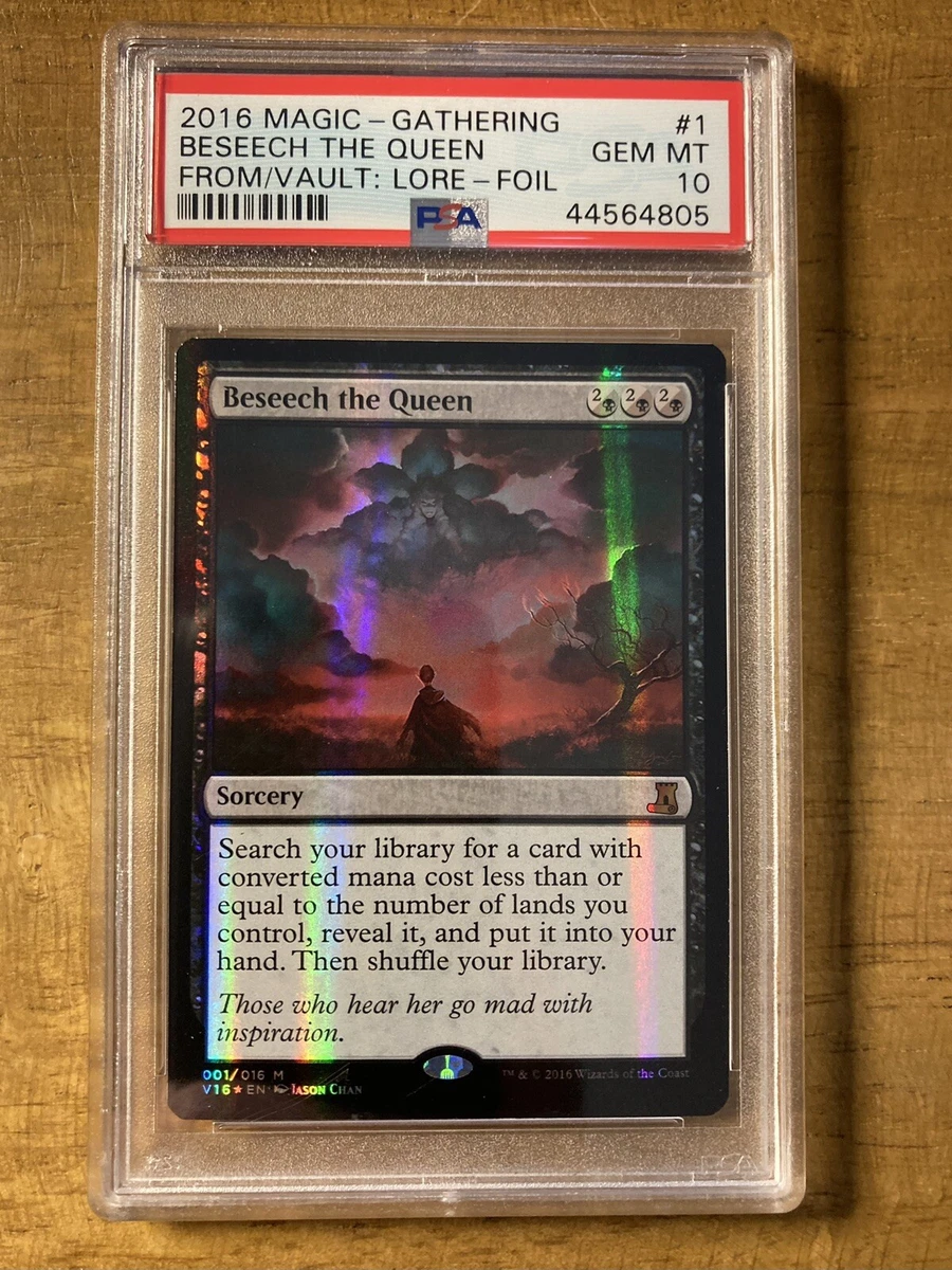 MTG✨BESEECH THE QUEEN FOIL✨FTV: Lore PSA 10 GEM MINT Mythic Rare
