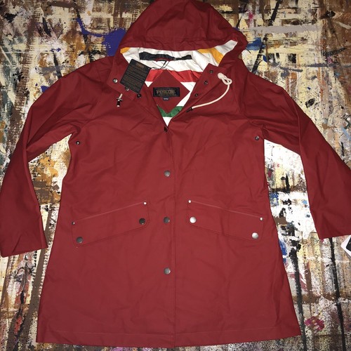 NWT Pendleton Surrey Red Hooded Rain 