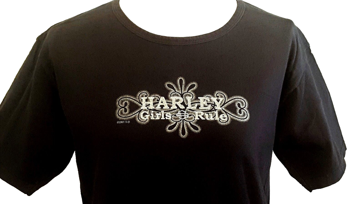 Harley-Davidson Tシャツ Bikers Rule HARLEY DAVIDSON RN 38619 ~HARLEY Girls Rule~ St Petersburg FL