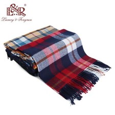 Classic Plaid Foulard Scarves - Cashmere Wool Scarves Women Fashion Accessories