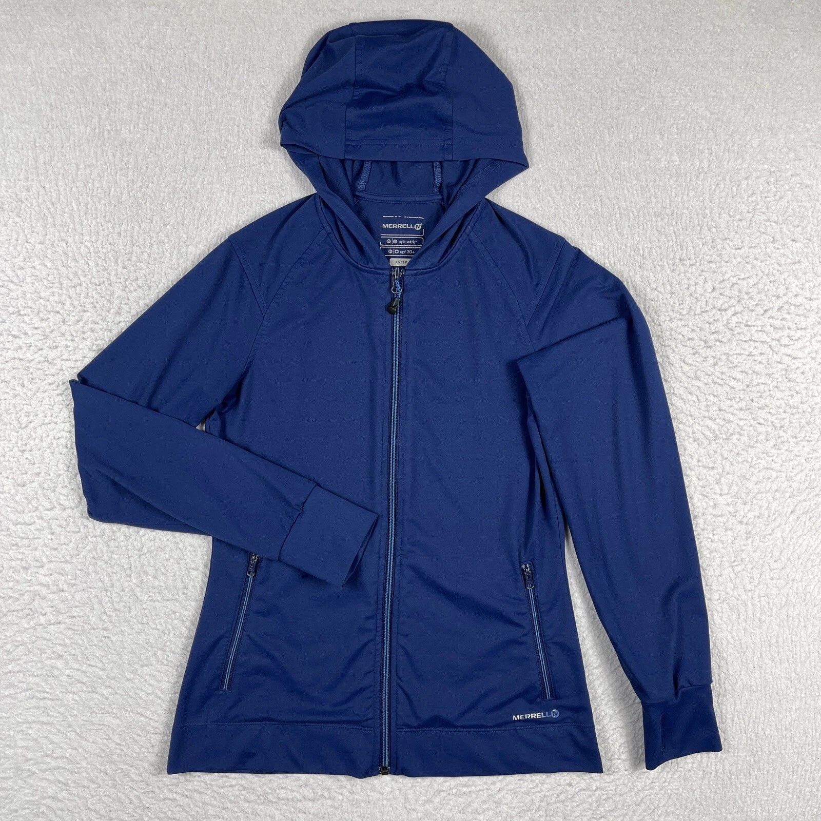 merrell full zip wicking upf hiking camping top jacket