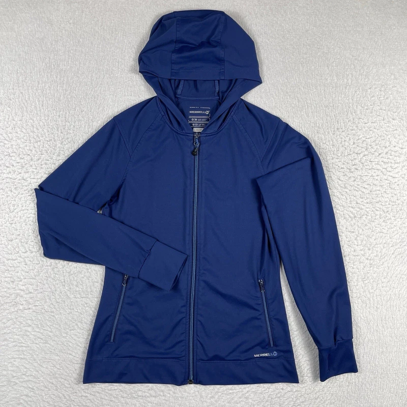 merrell full zip wicking upf hiking camping top jacket