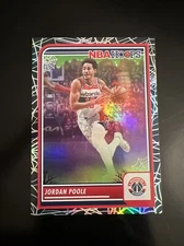 2023-24 Panini NBA Haunted Hoops Jordan Poole Spider Web Foil-#277 Wizards