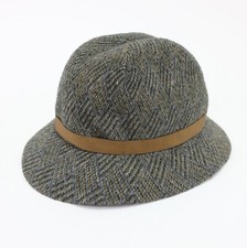 Kangol Adela Wicker vintage wool flannel fedora hat cap