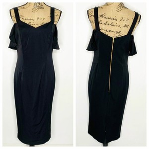 coast black midi dress