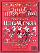NICKLAS LIDSTROM & CHRIS OSGOOD SIGNED 2008 DETROIT RED WINGS SPORTS ILLUSTRATED