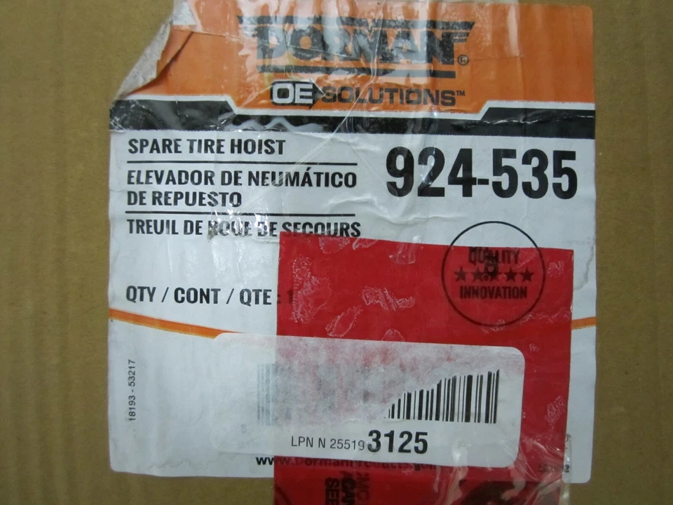 Soporte portador elevador de neumático de repuesto para Jeep Grand Cherokee 2005-2010 Dorman 924-535 Foto 3 de 3