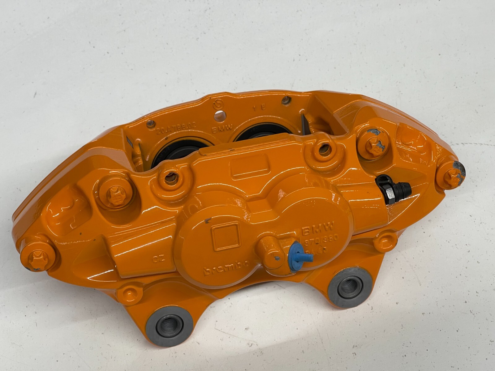 BMW ORANGE BRAKE CALIPER M SPORT ORANGE FRONT LEFT M PERFORMANCE 